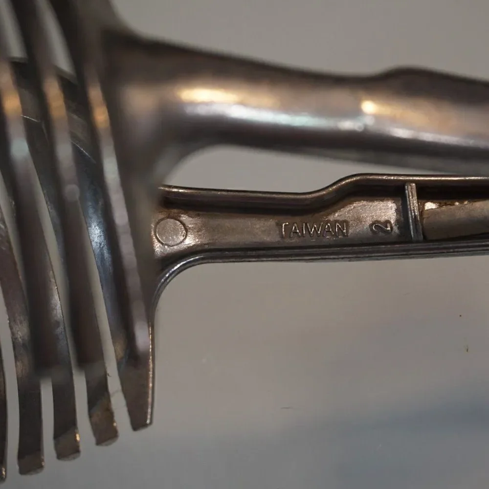 Vintage aluminum tongs